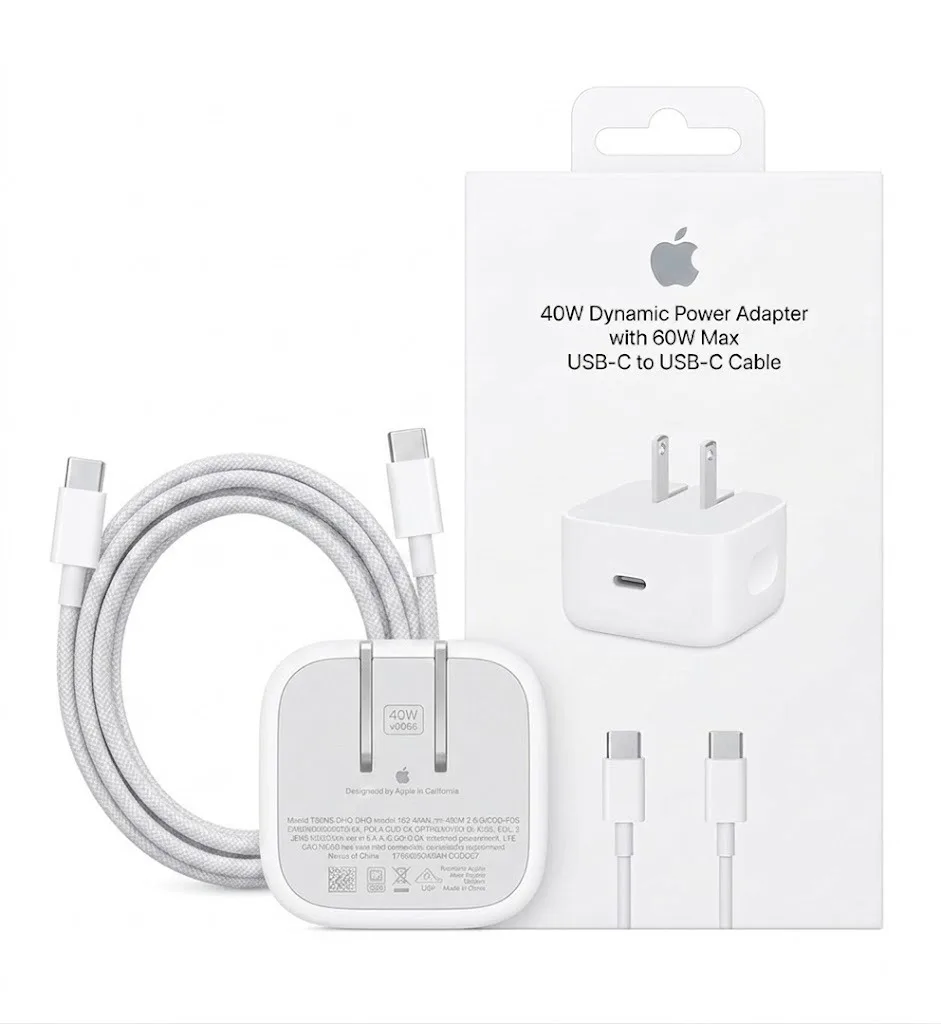 CUBO MÁS CABLE C A C PARA  IPHONE 40W